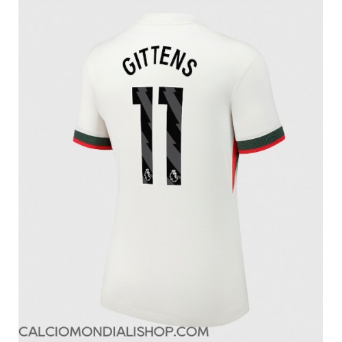 Maglie da calcio Chelsea Jamie Gittens #11 Seconda Maglia Femminile 2025-26 Manica Corta